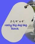 XL DOG TAG BLANK